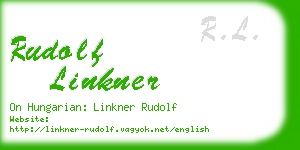 rudolf linkner business card